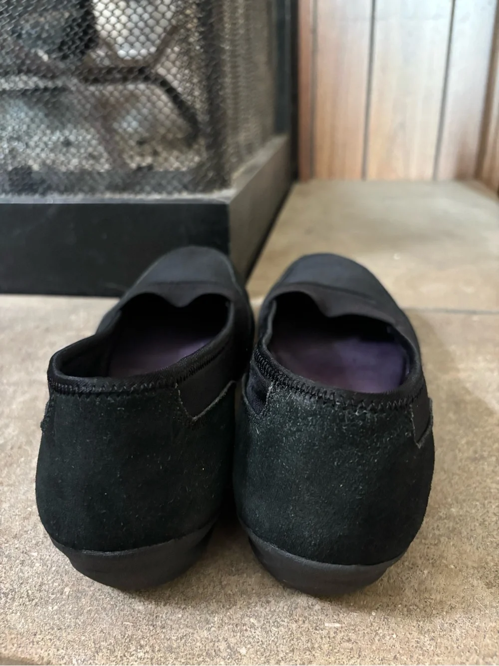 Skechers Relaxed Fit: Career - 9 To 5 Suede black slip on comfort shoe size 10